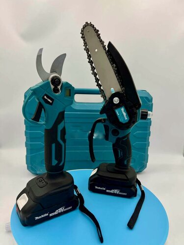 Изображение товара Секатор и пила аккумуляторные, садовый набор, для дерева и кустов 30мм