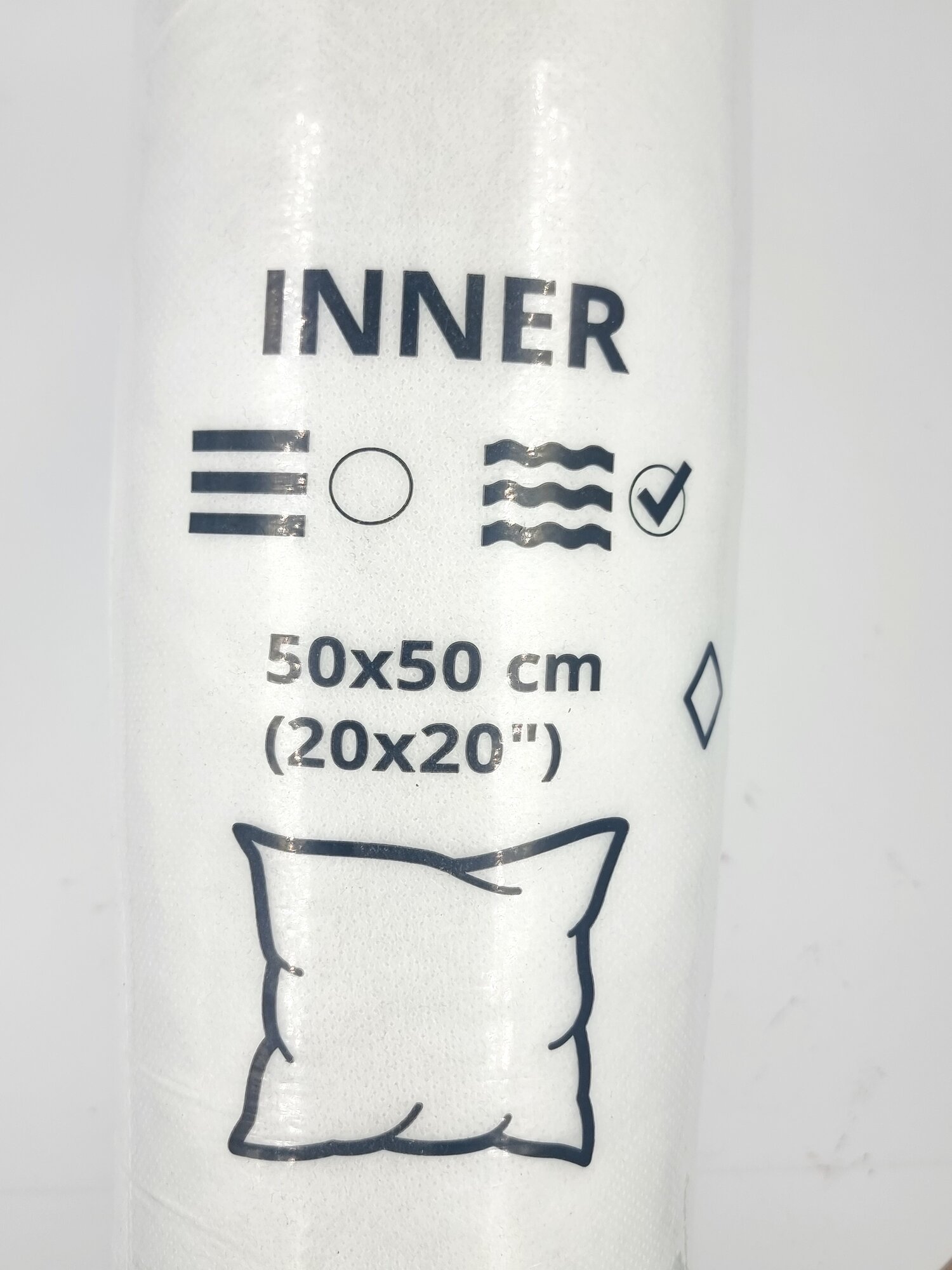 Подушка декоративная IKEA INNER 50х50 см белая (из Финлядии)