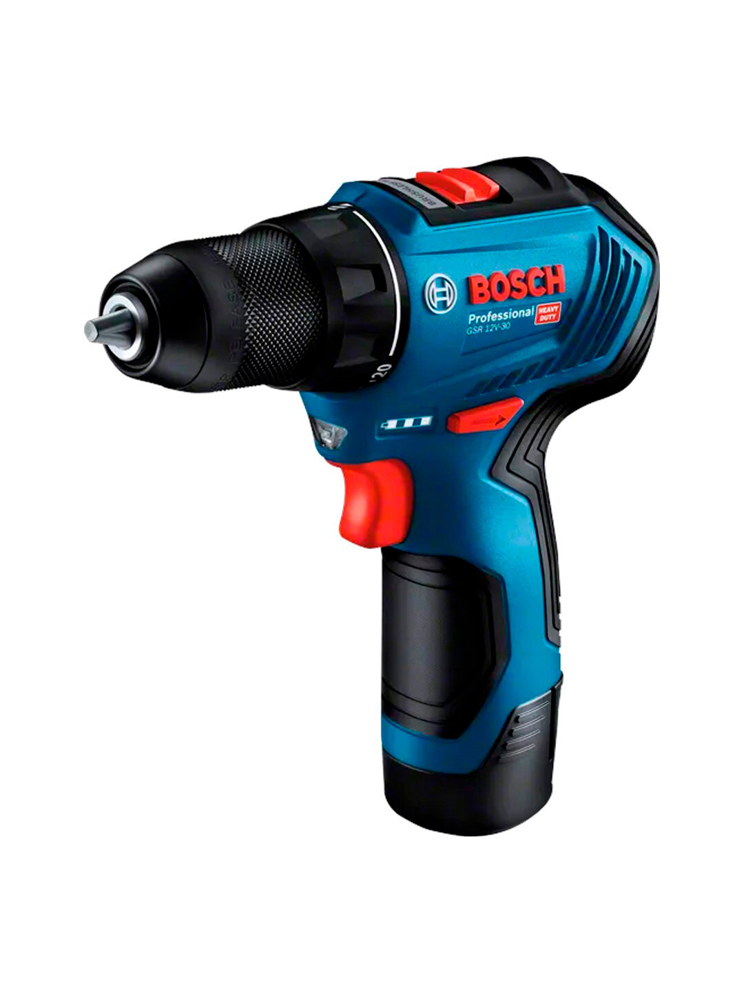 Аккумуляторный бесщеточный шуруповерт BOSCH GSR 12V-30 30Нм, 1600об/мин, 0.8–10 мм