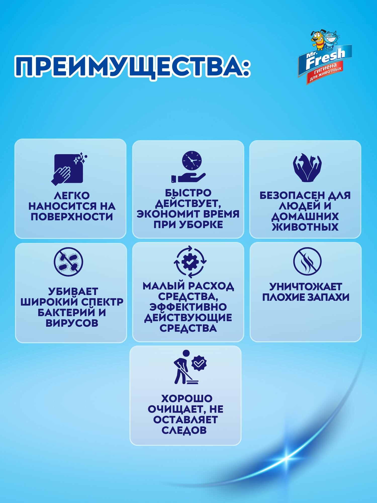 Средство для уборки за животными Mr.Fresh Expert для уборки помещений 500 мл — фото 1