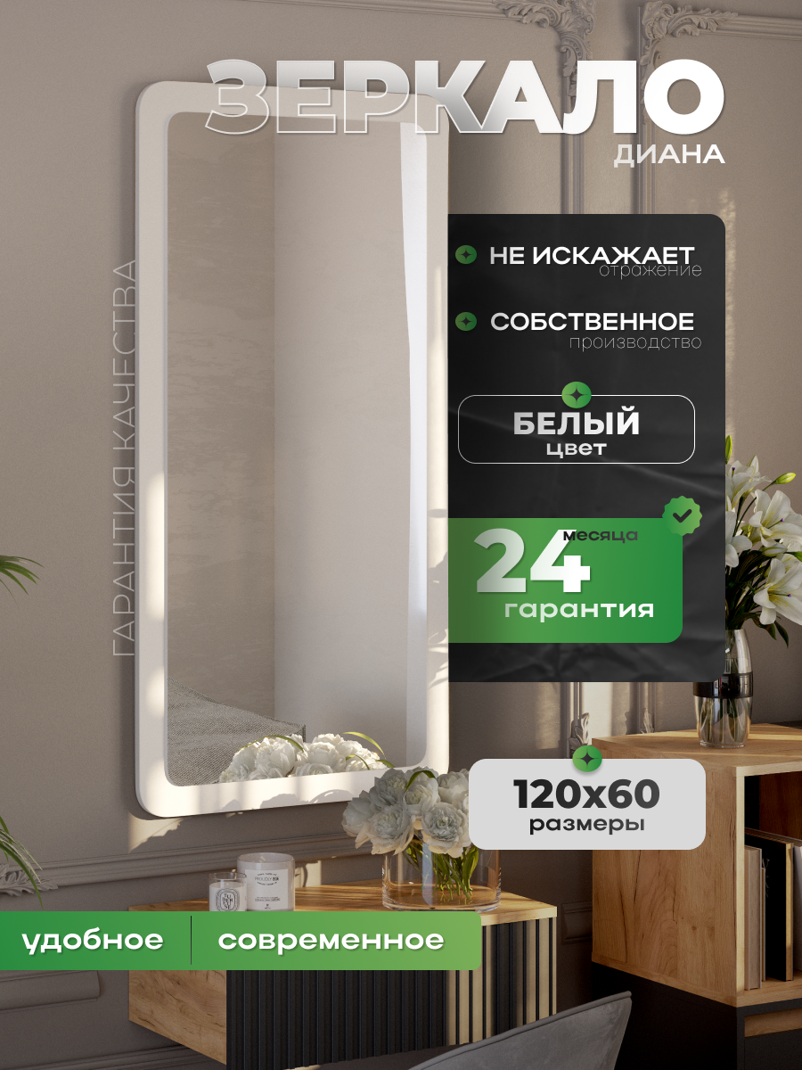 Зеркало настенное квадратное для дома VIF 