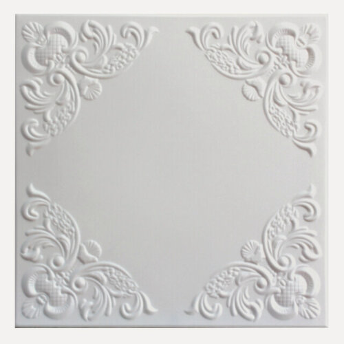 Изображение товара Солид экструдированная потолочная плита 50×50 см белая 2 м², 8 шт, арт. С2072