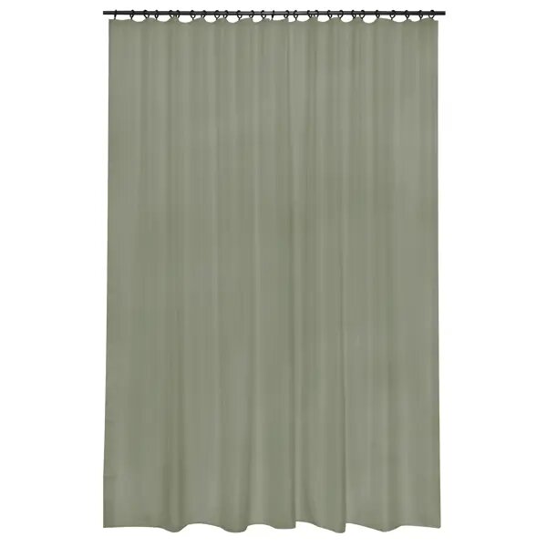 Тюль на ленте Inspire Polyone 300x280 см цвет темно-зеленый Forest 1