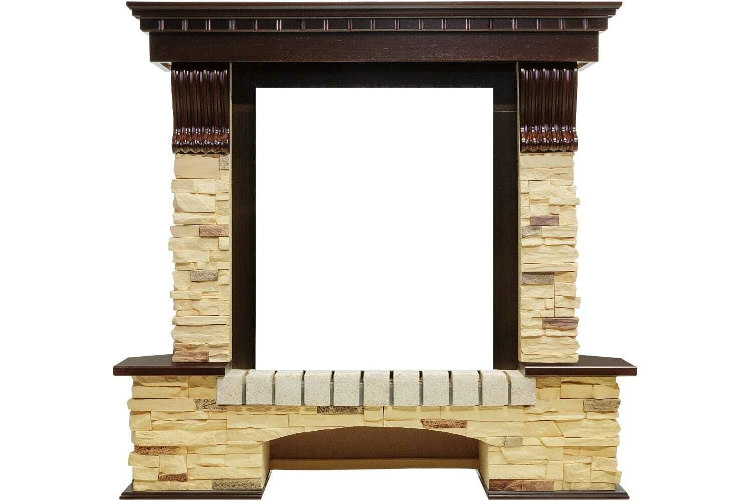 Портал Dimplex Pierre Luxe угловой - Темный дуб / Сланец (Высота 1005мм)