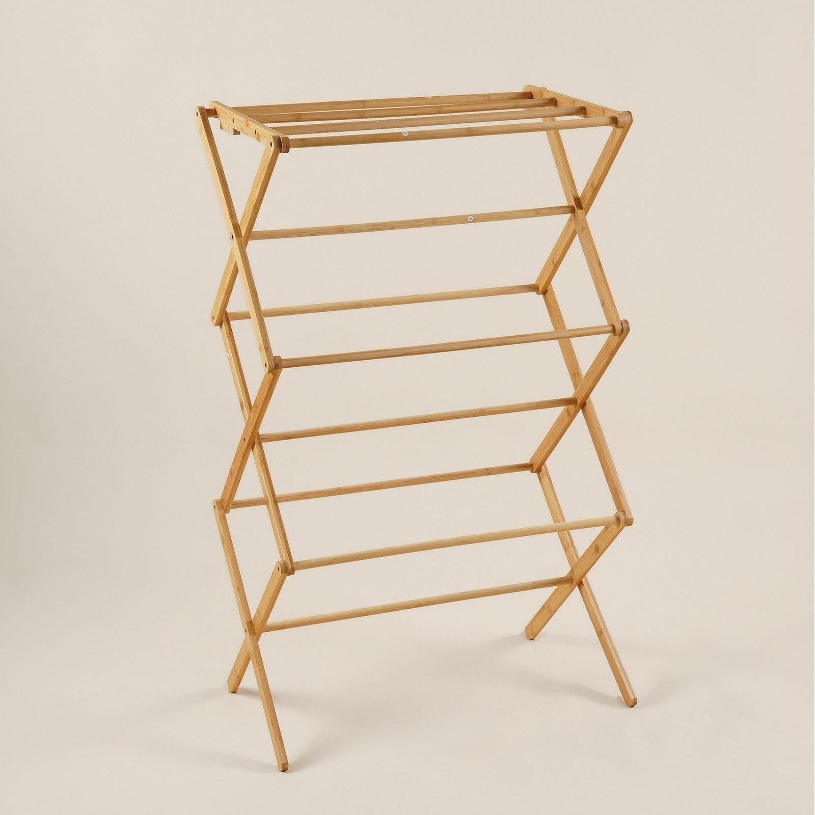Сушилка для белья SL Home Альберо  напольная складная бамбук 63.5 36.5 106.5 см
