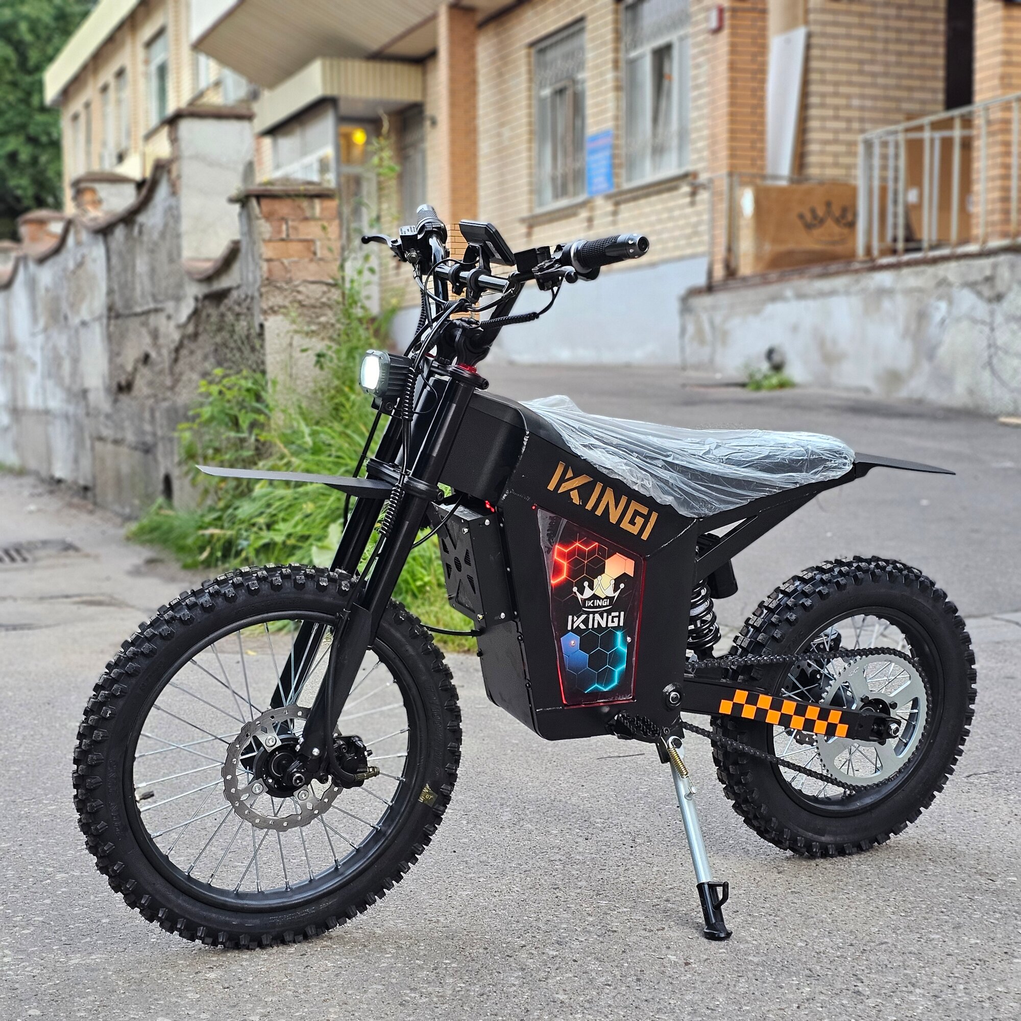 Электропитбайк (электромопед) Ikingi Wish 01 1500W, 52V/30Ah