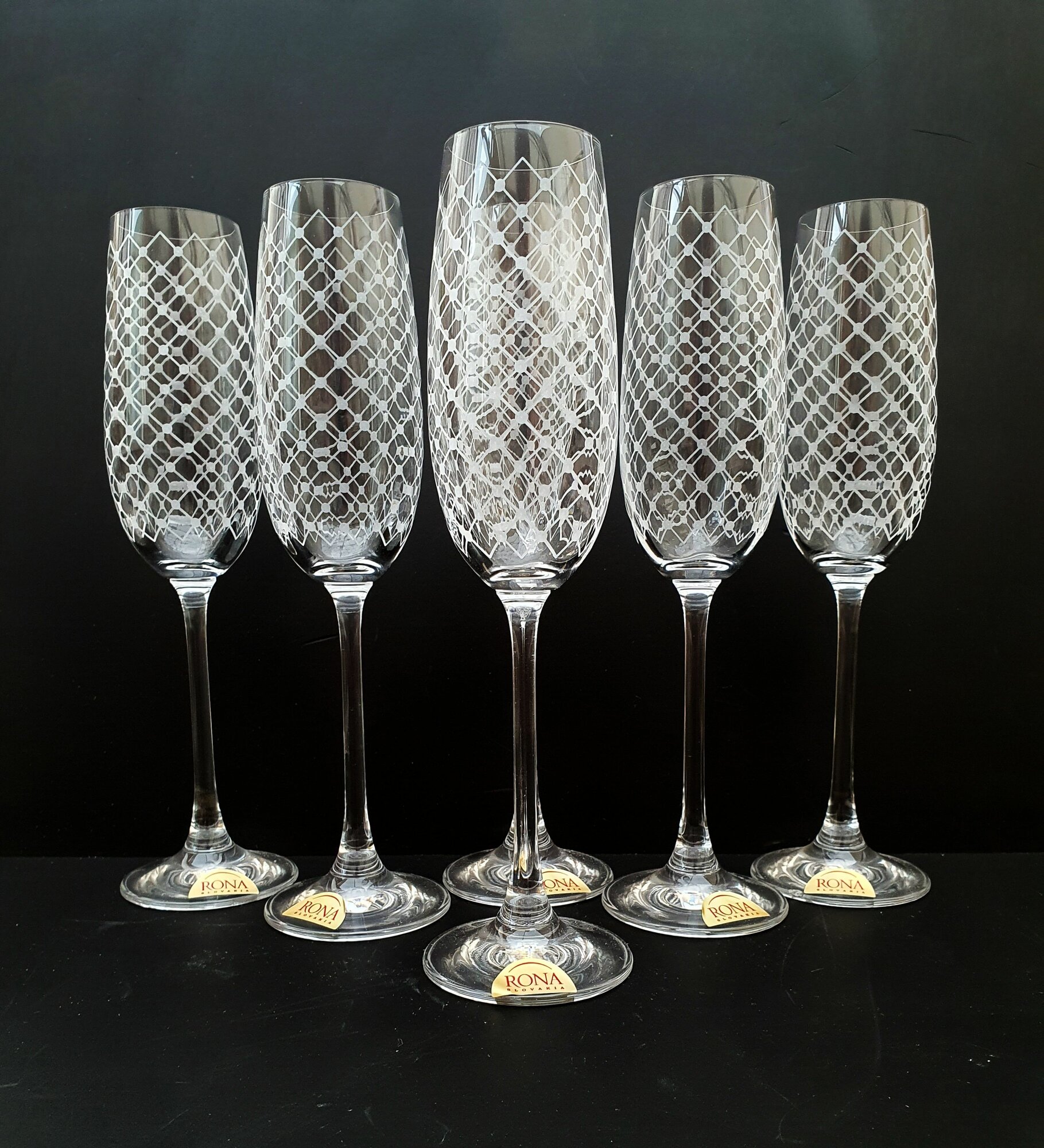 Набор фужеров для шампанского  Эсприт Прозрачная вуаль  180 ml  H 23 см  В оригинальной упаковке 