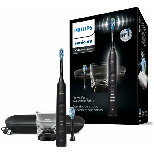 фото Звуковая зубная щетка philips sonicare diamondclean 9000 hx9912/77, чёрный ljm