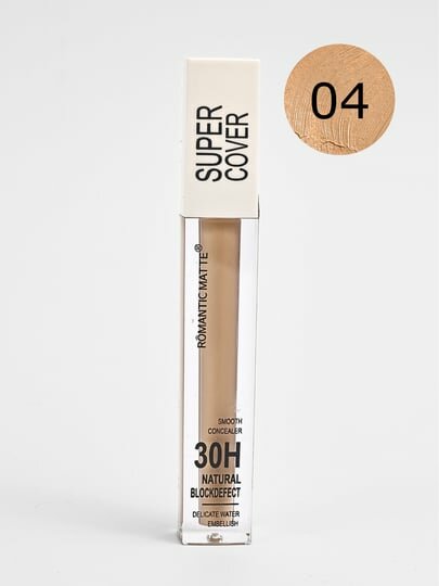 Плотный консилер SUPER COVER Romantic MATTE 30H маскирует 04