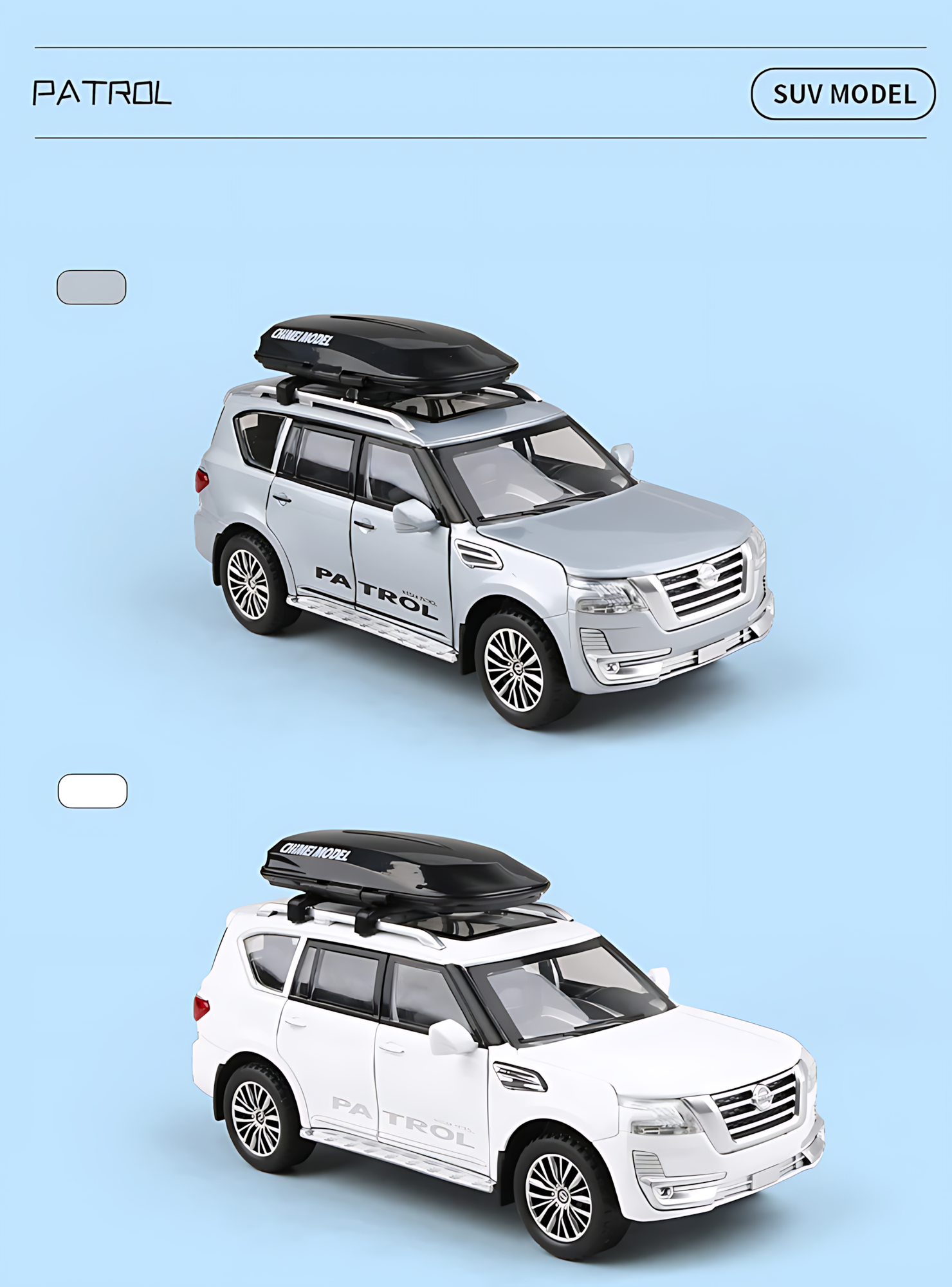 Машина Chimei Nissan Patrol, металлический корпус, масштаб 1:32