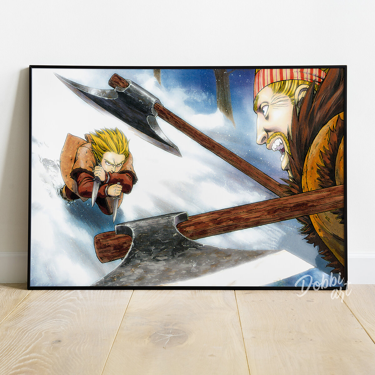 Постер Сага о Винланде 30х40 см без рамы/ Vinland Saga/ Торфинн/ Торкелль/ Аниме манга/ Постер для интерьера/ Декор на стену/ Постер для дома офиса/ Плакат интерьерный/ Плакат Аниме/ Подарок парню/ Подарок девушке/ Картина для интерьера