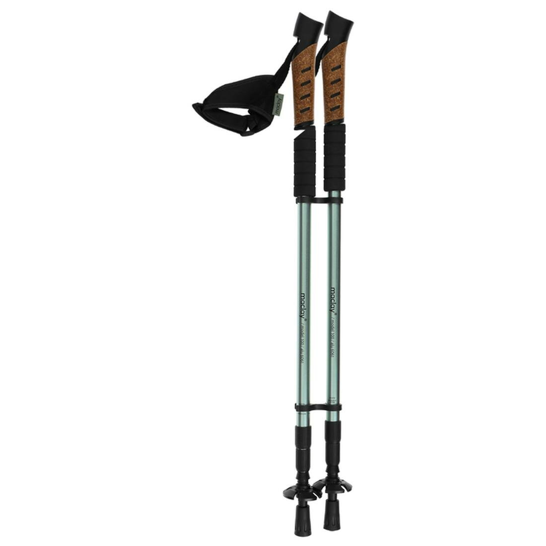 Палки треккинговые Maclay, телескопические, система антишок, 2 шт