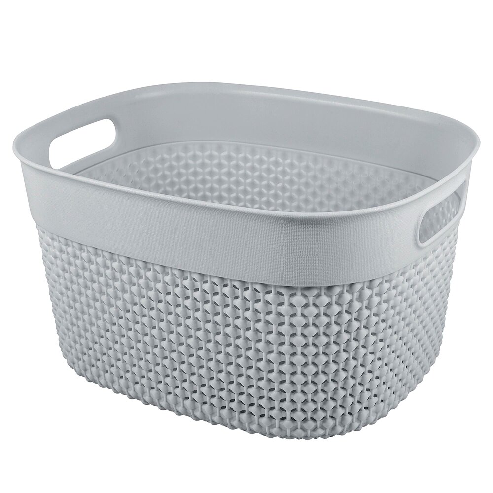 Корзина для хранения Plast Team OSLO 22x15x26 см 6 л серая