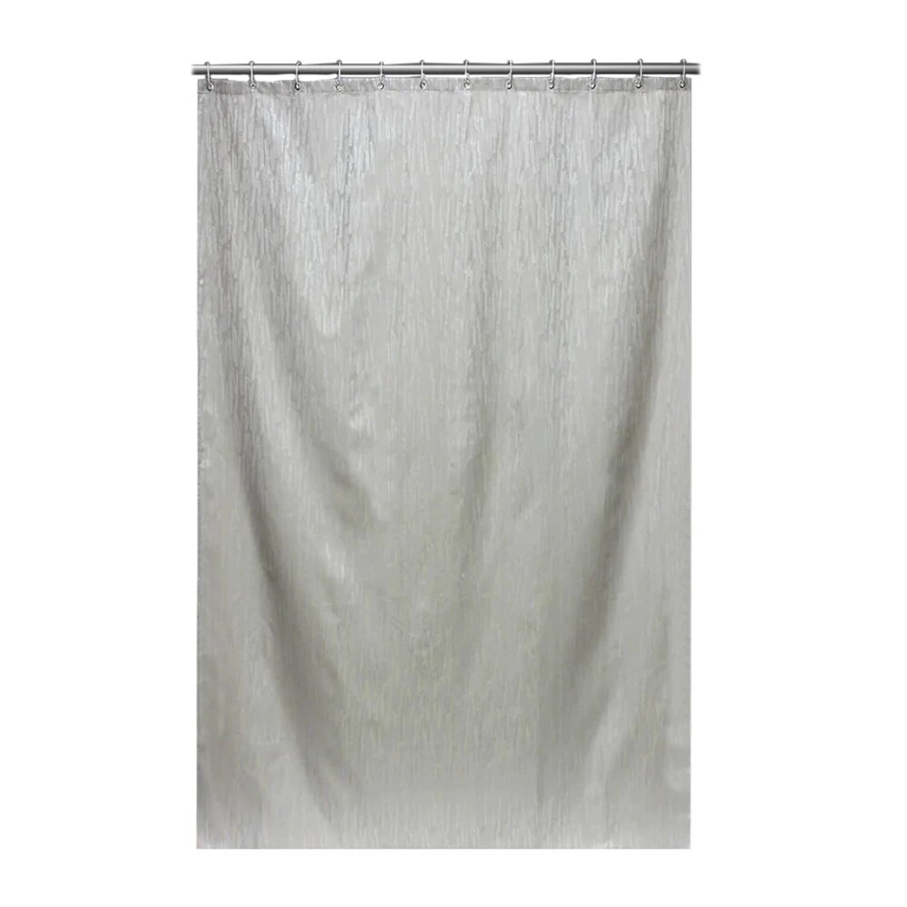 Текстильная штора для ванной BATH PLUS Palnt mark 200х180 см жаккард бежевая