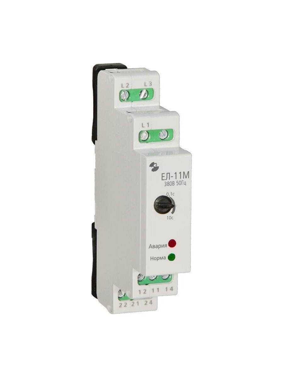 Реле контроля напряжения 3ф ЕЛ-11М УХЛ4 380В 50Гц задержка срабатывания 0.1.10с ток контактов исполнит. реле 5А 2п Реле и Автоматика A8222-77135181