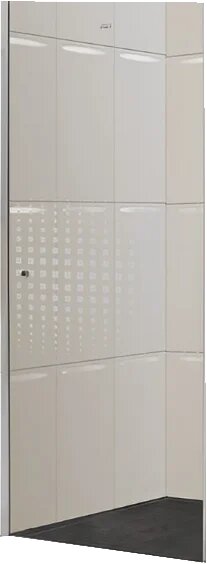 Душевая дверь в нишу Parly DE80 стеклянная распашная 80 см одностворчатая китайская