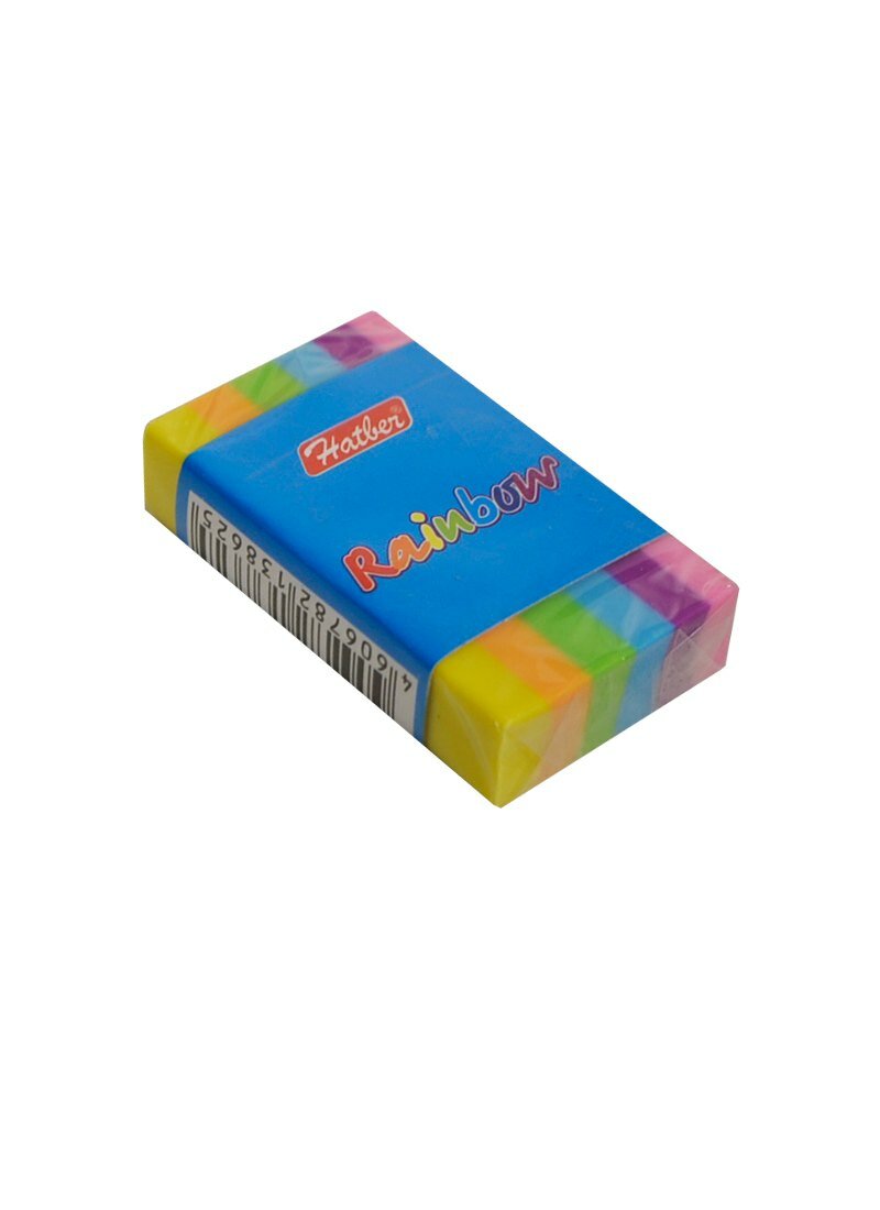Ластик  Радуга  термопласт  резина  инд  уп  Hatber