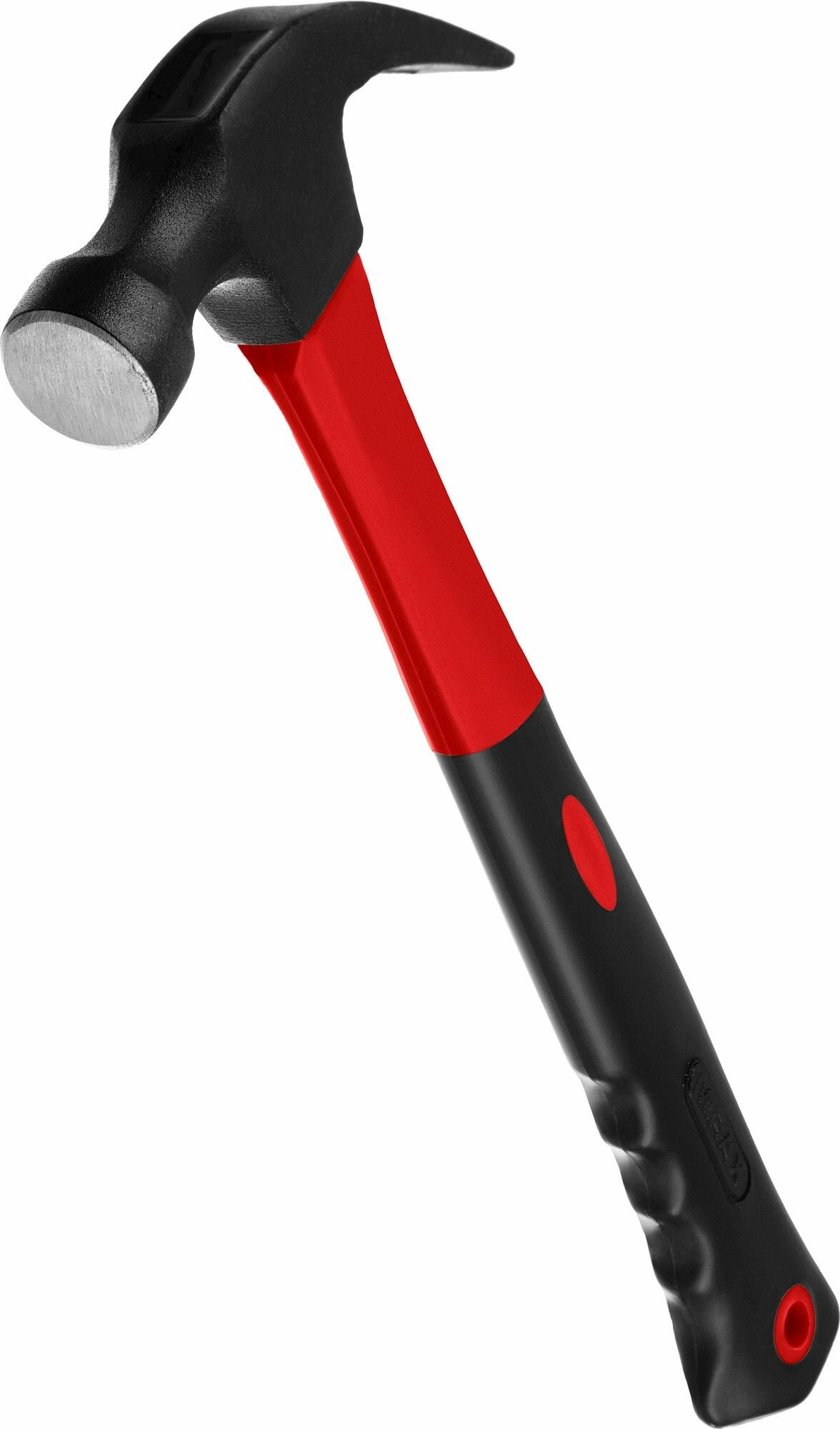 Столярный молоток-гвоздодёр MIRAX, 225 г, фиберглассовая рукоятка 20231-225