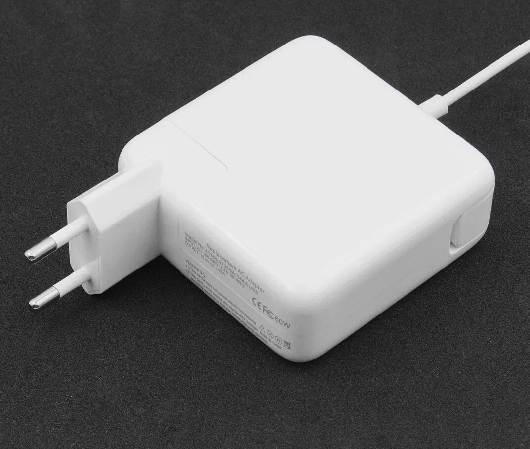 Блок питания Apple 60W MagSafe (адаптер для MacBook, MacBook Pro) — фото 1