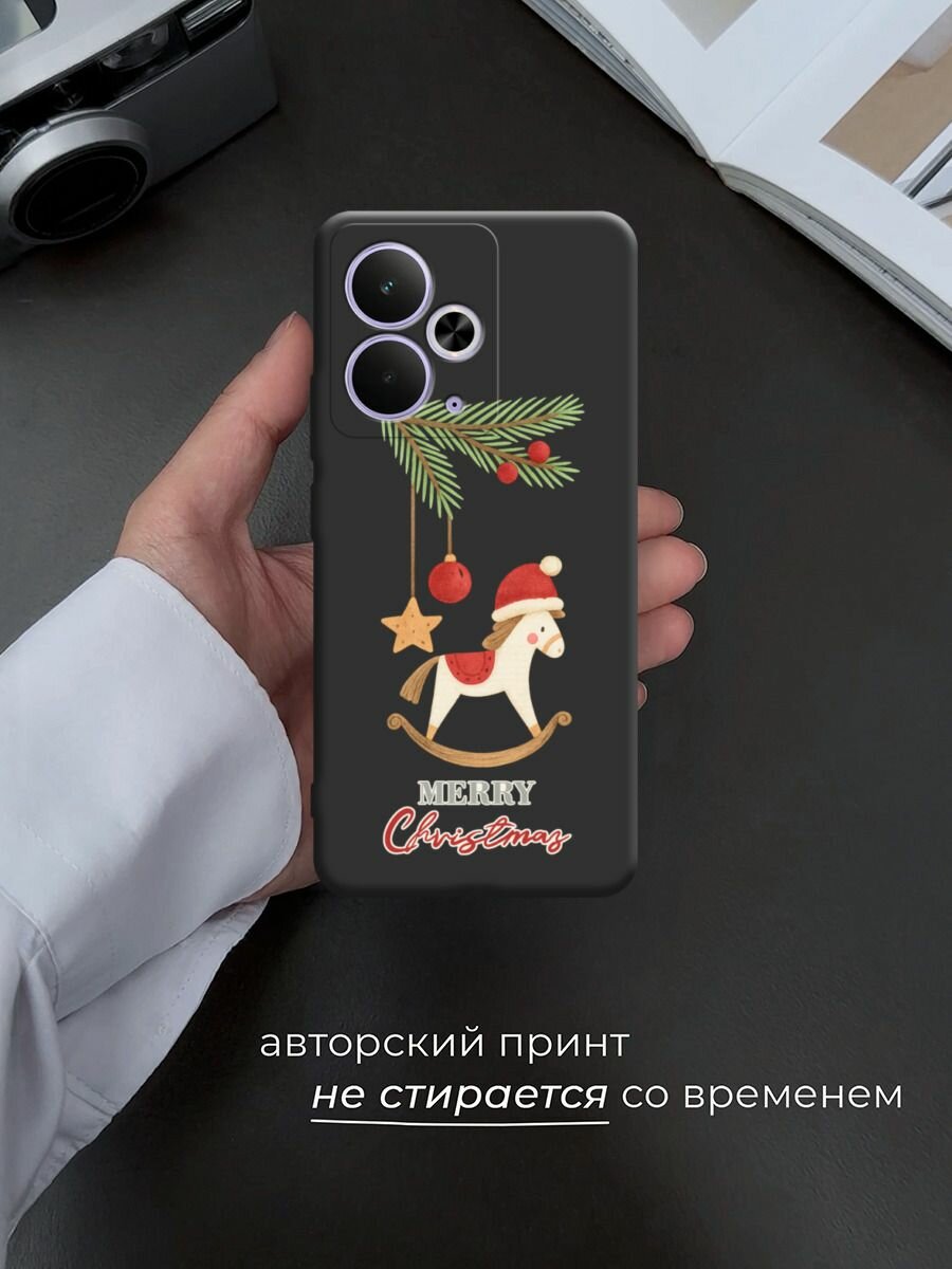 Чехол на Realme 14T / Реалми 14Т с принтом "Игрушка лошадка" — фото 1