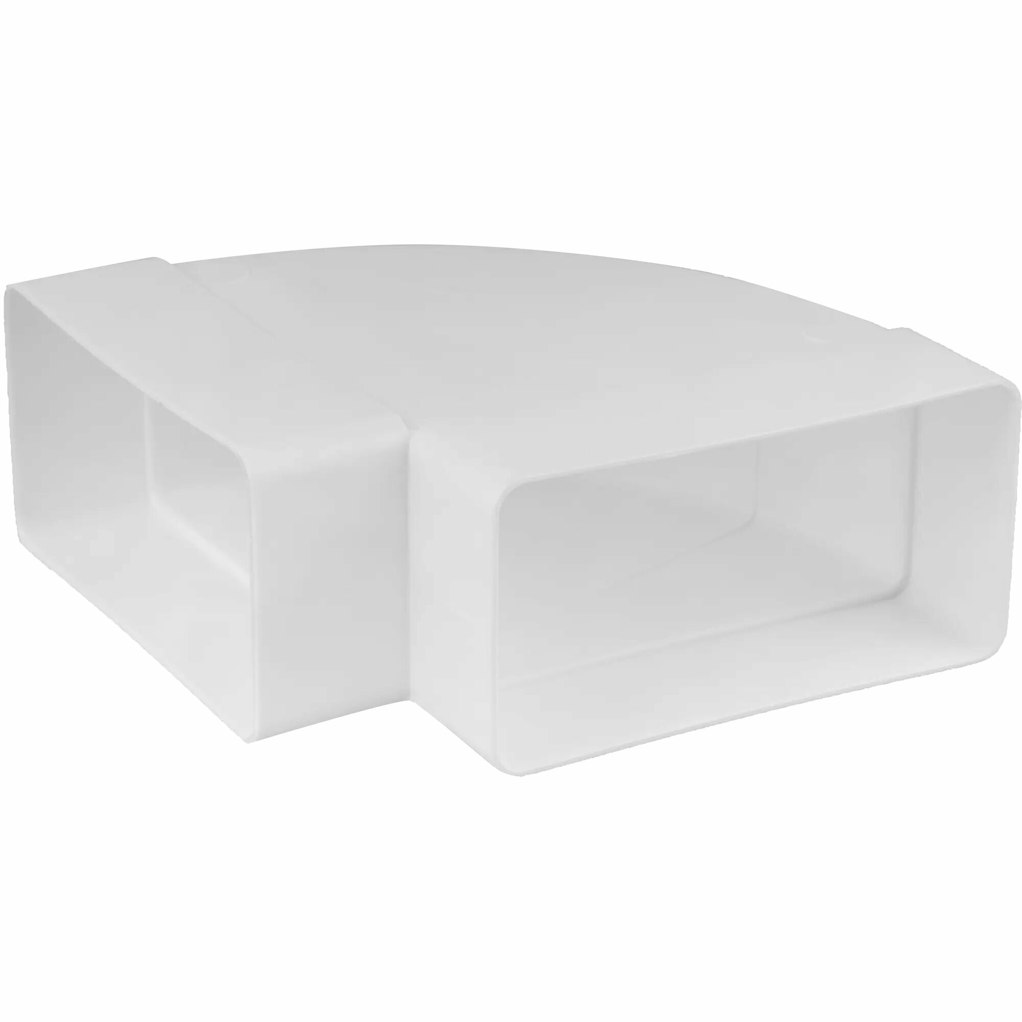 Колено горизонтальное для плоских воздуховодов Equation 55x110 мм 90 градусов пластик