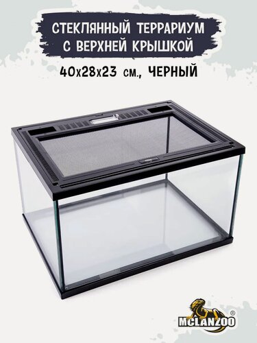 Изображение товара Террариум стеклянный с верхней крышкой