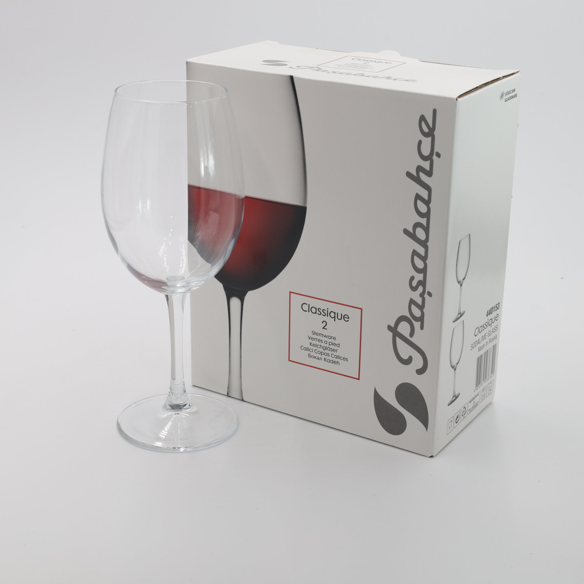 Бокал PASABAHCE классик 440153 630мл 2шт 2х8 1054140 — фото 1