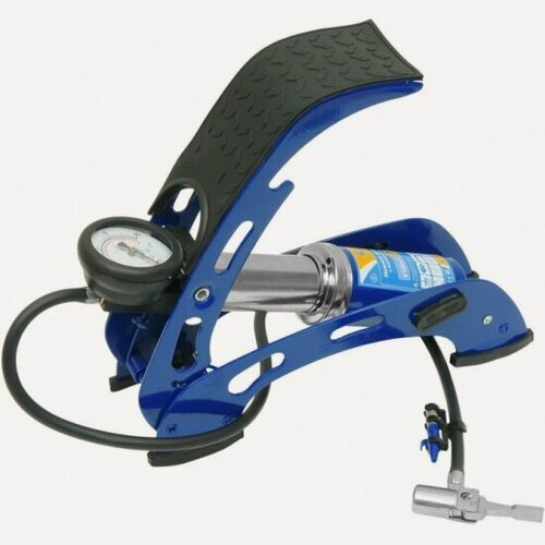Изображение товара Насос ножной Kraft KT 810001 с манометром, в сумке