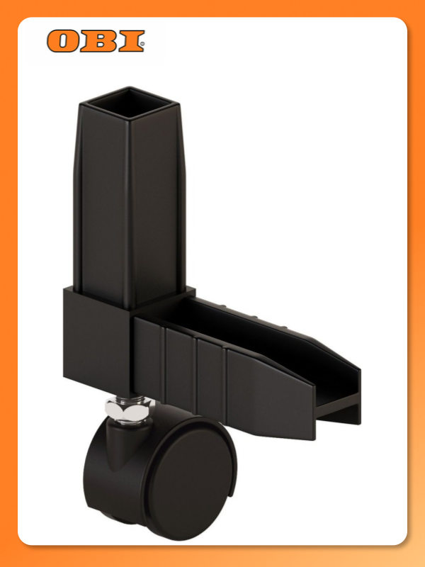 Коннектор 2 найди с колесной опорой черный