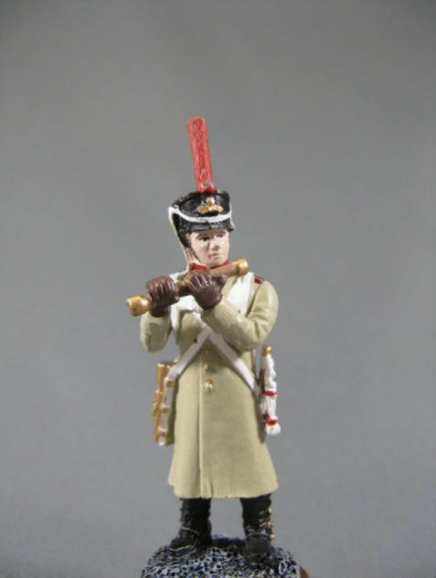 Оловянный солдатик Флейтщик Новоингерманландского пехотного полка, 1812-1814 гг.