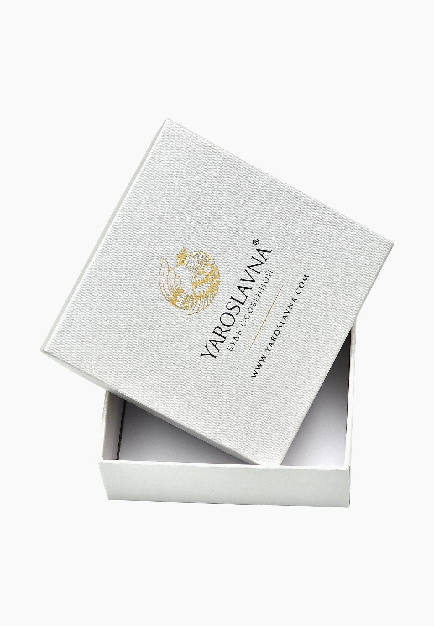 Кольцо наборное YAROSLAVNA, циркон, размер 18, золотистый — фото 1