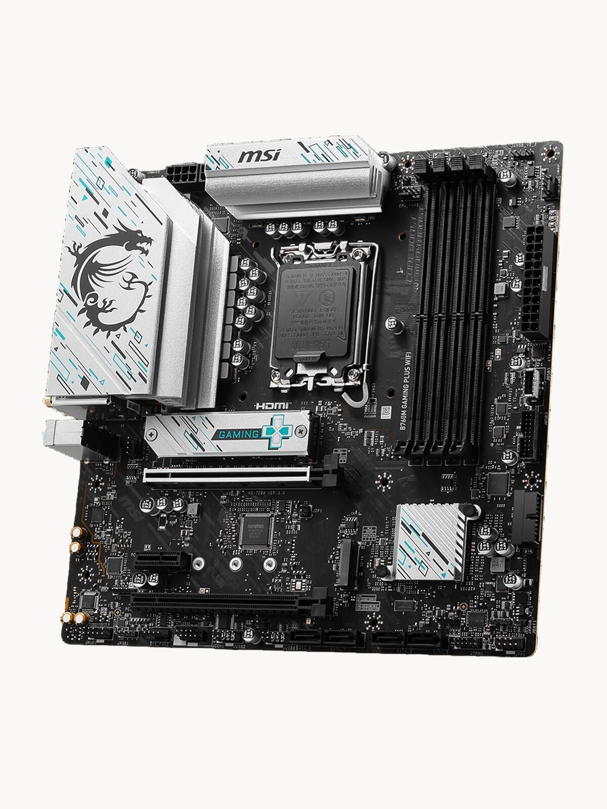 Материнская плата MSI B760M GAMING PLUS WIFI, LGA 1700, Intel B760, mATX, Ret