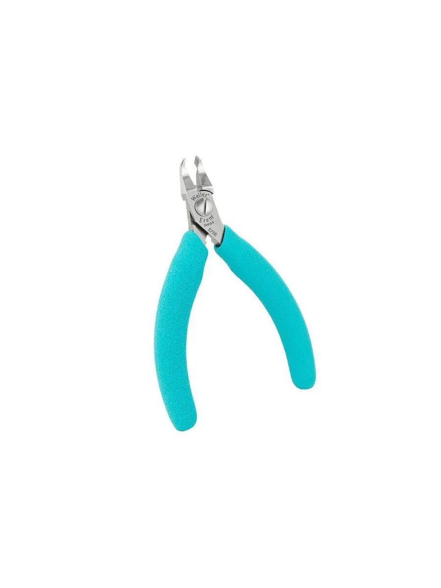 Остроконечные кусачки Weller Erem 575E, загнутая, узкая головка, ESD безопасные, длина 115 мм