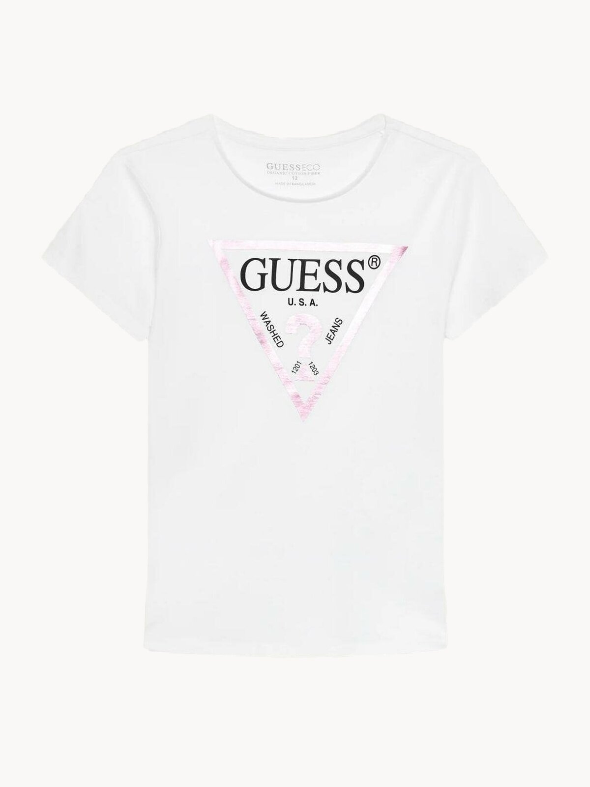 Футболка GUESS, размер 10 лет, белый