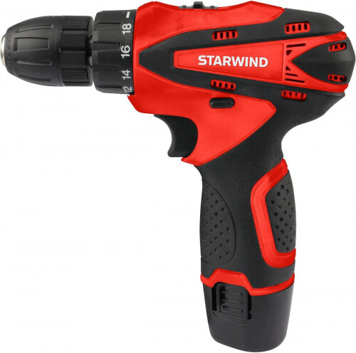 Дрель шуруповерт Starwind CDT12 2 0 2S1 18Вт аккум  патрон  быстрозажимной  кейс в комплекте 