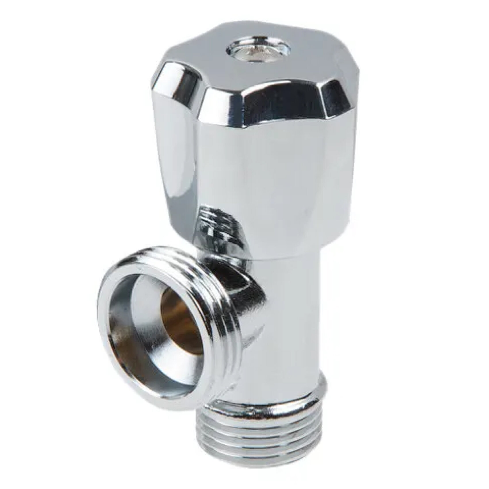 Кран вентильный 1/2"х3/4" для стиральной машины хром AV ENGINEERING (AVE2263412)