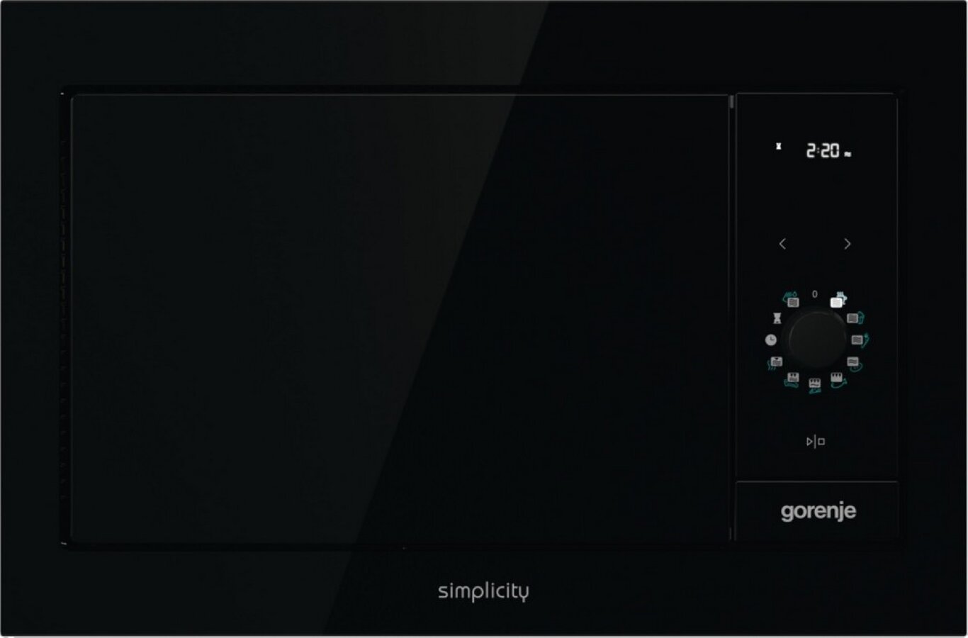 Встраиваемая микроволновая печь Gorenje BM235G1SYB, 23 литр, с комбинированным управлением