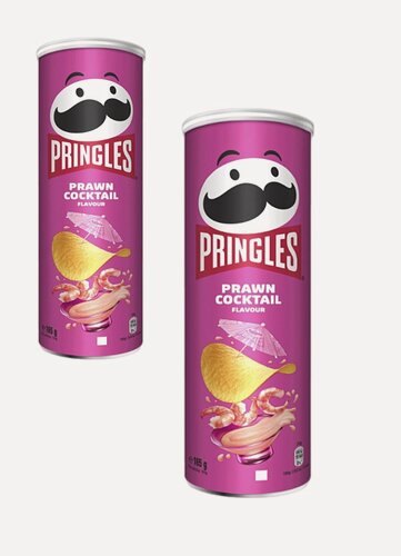 Изображение товара Чипсы картофельные Pringles Prawn Coctail, с вкусом креветок 165г х 2 шт (Европа)