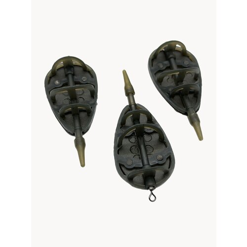 Кормушка для рыбалки Флэт Метод с пресс формой, 2 шт, 50гр/60гр/70гр