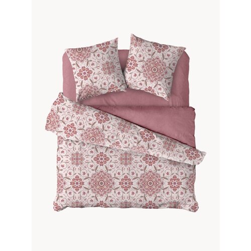 Mia Cara Комплект постельного белья Сатин Семейный с двумя 2 пододеяльниками 145х215 нав 70х70 Мозайка 5884₽