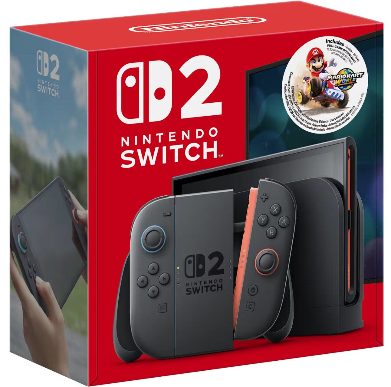 Игровая приставка Nintendo Switch 2, 256GB, Black + игра Mario Kart World Bundle