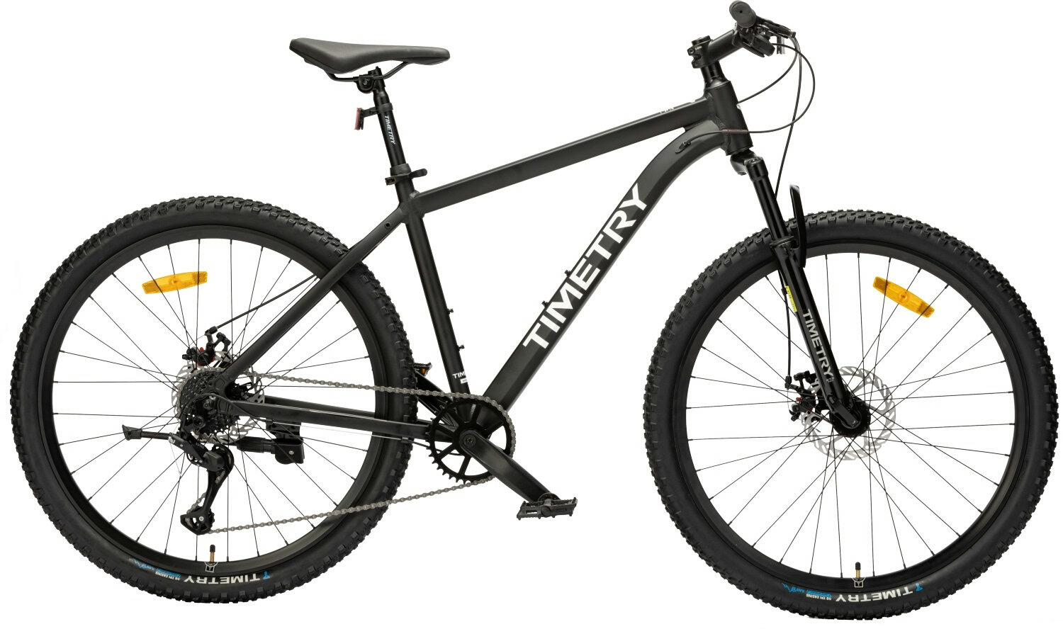 Велосипед горный Timetry TT400, 7 скоростей, колёса 26", черный, рама 17"