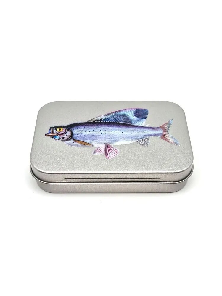 Коробочка для мушек металл. с принтом Stinger HXT9560, Габариты 95x60x20 мм. #103