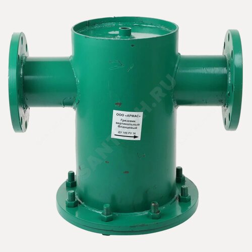 Изображение товара Грязевик вертикальный, сталь, Ду 80, Ру 16, фланцевый, армас