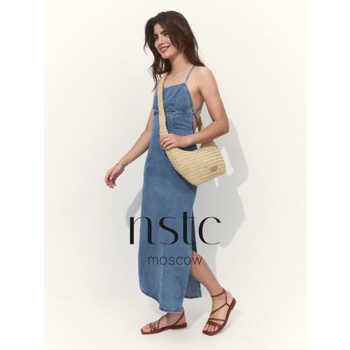 Сумка хобо nstcmoscow фактура матовая коричневый 4599₽