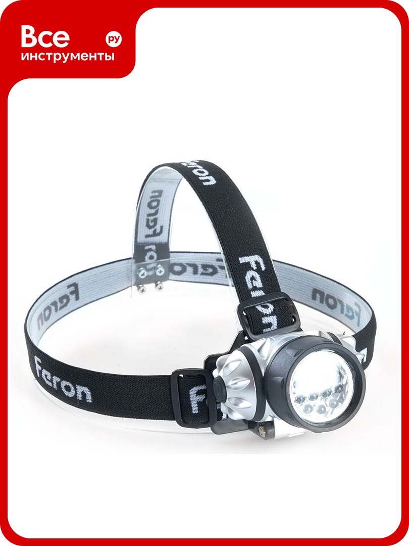 Налобный фонарь FERON на батарейках TH2304 3xAAA 3W 14LEDs IP44 пластик 41708