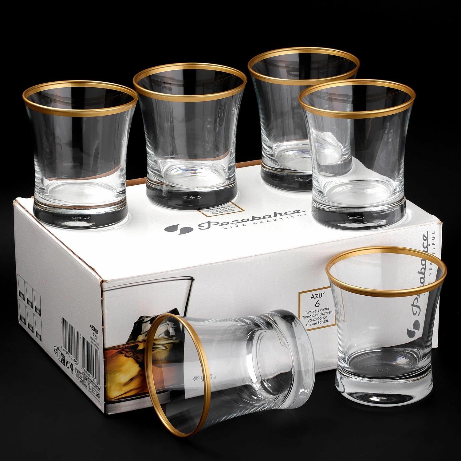 Набор 6шт стаканов низ 240мл — фото 1