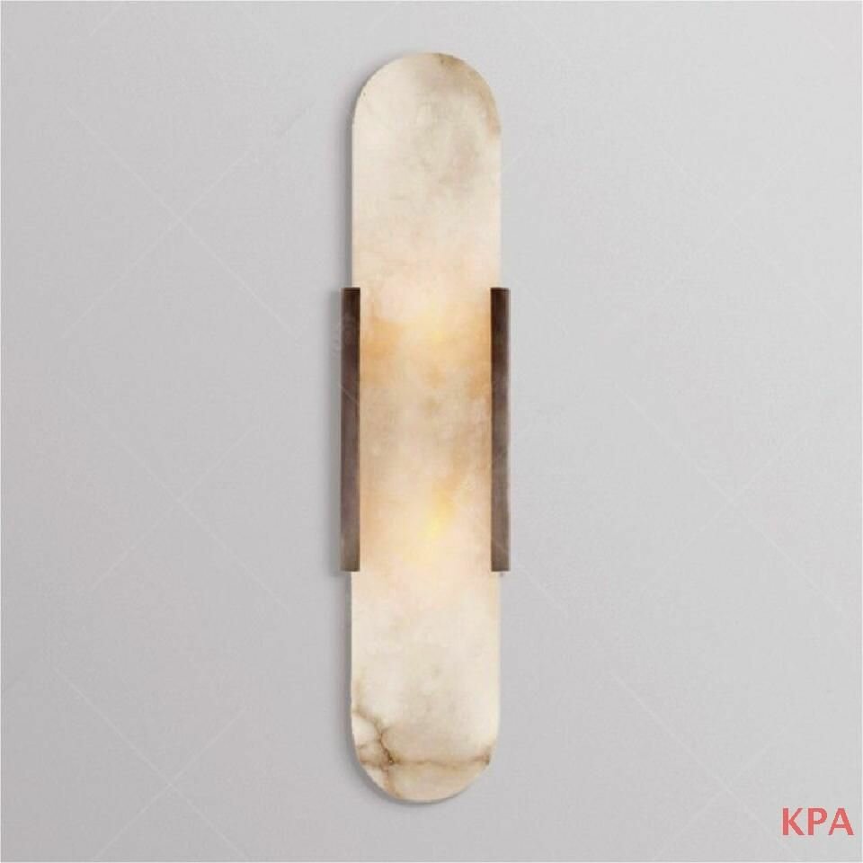 Современный настенный светильник из натурального мрамора