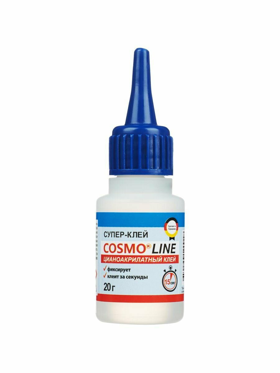 Супер клей секундный момент универсальный, 20 гр, COSMO LINE