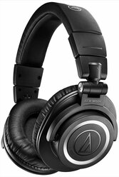 Беспроводные полноразмерные наушники чёрного цвета Audio-Technica ATH-M50XBT2